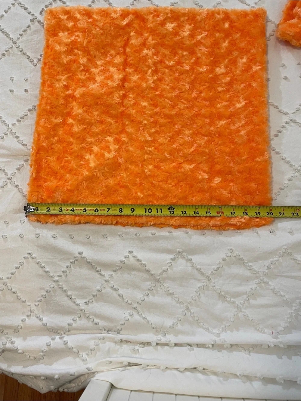 Bright Orange Fuzzy Throw Pillow Covers (Pair)